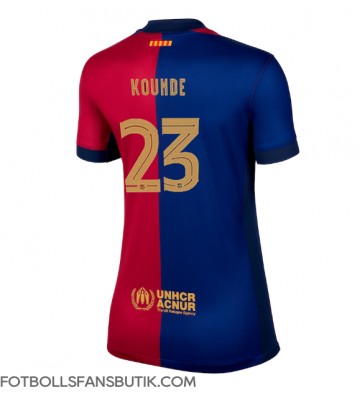 Barcelona Jules Kounde #23 Replika Hemmatröja Damer 2024-25 Kortärmad